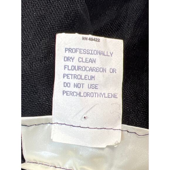 Vintage Gunne Sax Dress Jessica Mcclintock Womens 9 Black Tulle Sequins Gothic - Picture 11 of 12